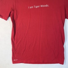 NIKE MENS “I AM TIGER WOODS” T SHIRT Size Medium CW2577 687 Red