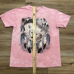 The Mountain Arctic Wolves Graphic T Shirt SZ LARGE Pink Short Sleeve 2013