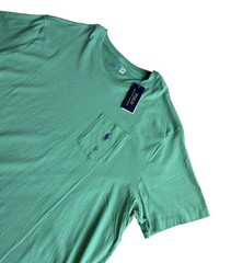 Polo Ralph Lauren Big & Tall Green Crew-Neck Pocket Shirt Men’s Size 5XB