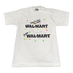 Vintage Screen Stars Best Walmart Store Tshirt Size Medium RARE White Neon Color