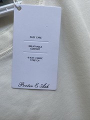 NEW Porter & Ash Performance Tee Off White Beige Crew Neck T-Shirt NWT XL