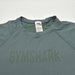 Gymshark T-shirt Men M Green Solid Logo .#47091