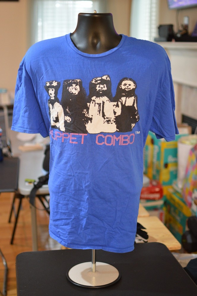 XXL 2X Puppet Combo Horror Indie Video Games T-Shirt Deathwash Nun Massacre