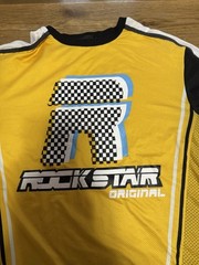 Rockstar Original Jersey Style Short Sleeve Shirt Size Large Mesh Blended Fabric