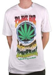 Lifted Research Group LRG Mens Plant For A Greener Tomorrow Weed White Shirt NWT