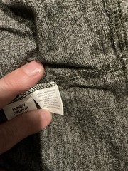 Distortion Mens XL Gray Long Sleeve Henley Shirt Ribbed Shoulder Casual Tee