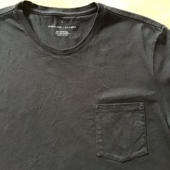 Everlane Uniform T Shirt Mens XL Pocket Short Sleeve Black 100% Organic Cotton