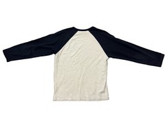 Old Navy Men’s Colorblock 3/4 Sleeve Crew Neck T-Shirt Gray/Blue Size M
