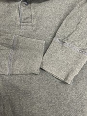 L.L.Bean Two Layer Henley Shirt Mens XL Regular Green Wool Blend Base Layer