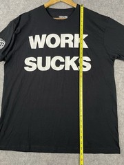 Blink 182 2024 Concert Work Sucks I Know T-shirt Mens XL Black Cotton Punk Tour