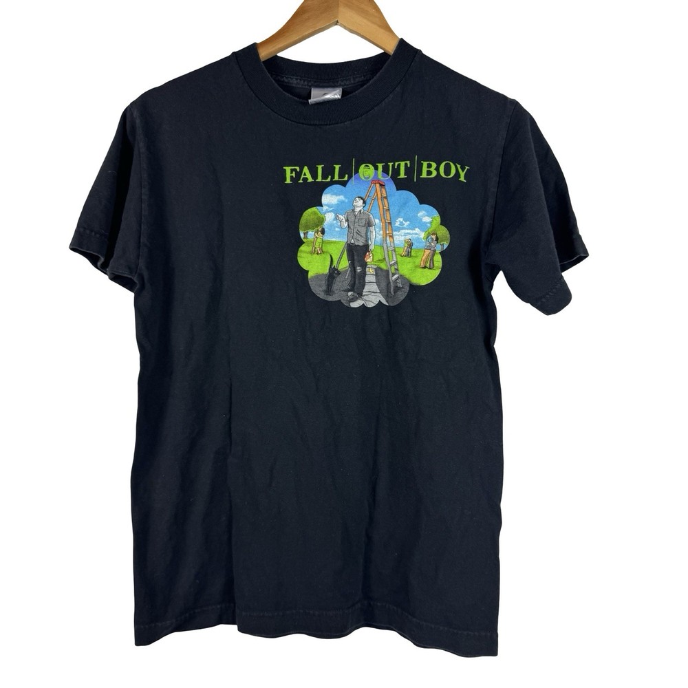 Vintage Fall Out Boy Black Clouds & Underdogs Tour T-Shirt 2006 S Concert Tee
