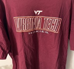 Virginia Tech Hokies Nike Mens Med Gray Short Sleeve Graphic T-Shirt NCAA