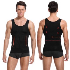 Men’s Shaper Cooling T-Shirt Compression Belly Vest Slimming Underwear Tank Top