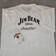 Jim Beam White T-Shirt World’s No.1 graphic tee 2 pc NWOT