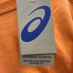 ASICS Mens Sunrise Runner Graphic Tee Running Apparel 3XL Marigold Orange NEW