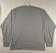 Hanes Ultimate X-Temp Mens Long Sleeve T-Shirt Slate Heather Performance New