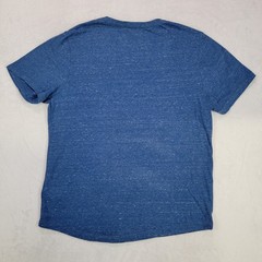 Mutual Weave Men’s Blue Heather V-Neck Short Sleeve Basic T-Shirt Size Medium