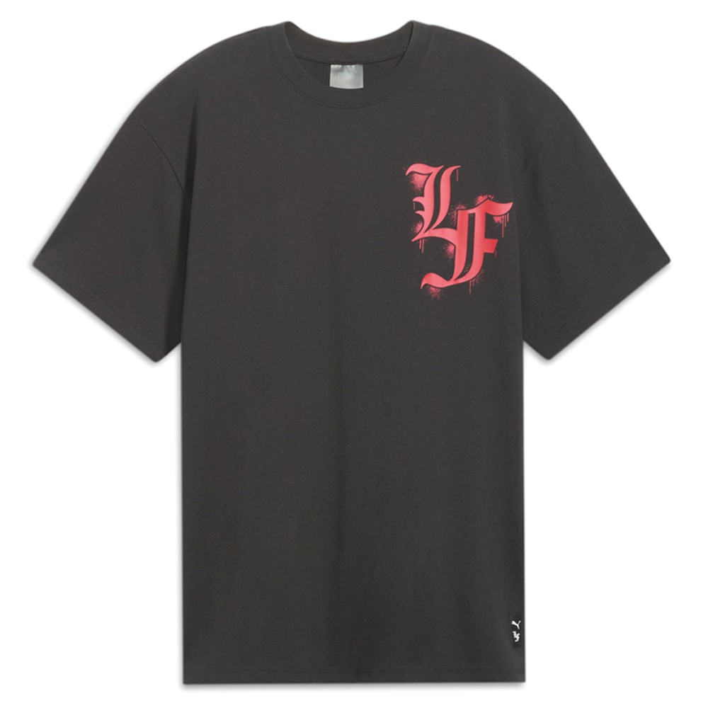 PUMA X Lafrance Ii Hoops Crew Neck Short Sleeve T-Shirt Mens Black Casual Tops
