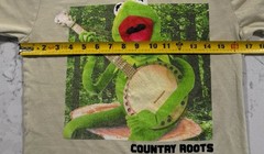 Disney Muppets Kermit The Frog T-Shirt Adult Unisex Small Tan Country Roots Tee