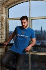 Guinness Gold Harp Premium Trademark 1759 Label Blue T-Shirt new in plastic 3XL