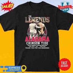 The Legends Alabama Crimson Tide Nick Saban and Bear Bryant thank you T-Shirt.