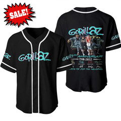 NEW Gorillaz Band Thank You For Memories Baseball Jersey BT896