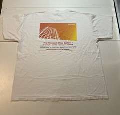 Vtg Microsoft Office System Logo Large T Shirt Sealed Promotional Shrink Wrapped