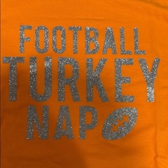 Orange Turkey Football Nap T-Shirt