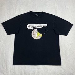 Uniqlo X Roy Lichtenstein Art T Shirt Men’s Size Medium Black Comic Funny