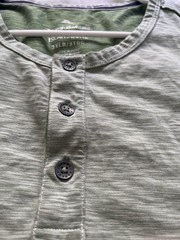 Tommy Bahama Islandzone Heather Green Henley Long Sleeve Space Dye UPF 30 3XLB