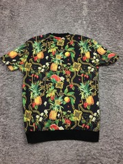 Asos Shirt Mens Size XS Extra Small Black Green Fruit Gold
