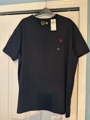 NWT Polo Ralph Lauren 2XB V-neck Top Black