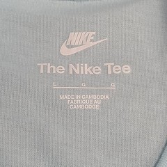 Nike Shirt Mens Large Sky Light Blue Swoosh Graphic Sportswear Cotton New Tee 44