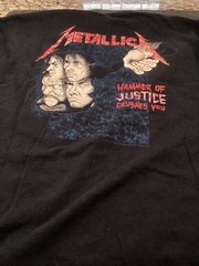 Metallica Damaged Justices T Shirt Men’s 2 Xl hammer Of justice Skull Harvest