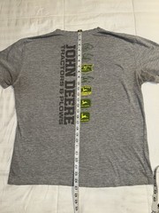 John Deere Tractors & Plows Logo Evolution T-Shirt Men’s Large