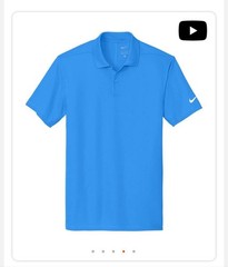 Mens Nike Blue Golf Polo