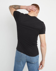Hanes Tagless short Sleeve T-Shirt Comfort Cotton Soft Plain Navy Tee Mens, 2XL