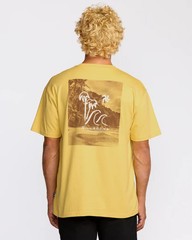 Billabong So Far Regular Short Sleeve T-Shirt Yellow L NWT