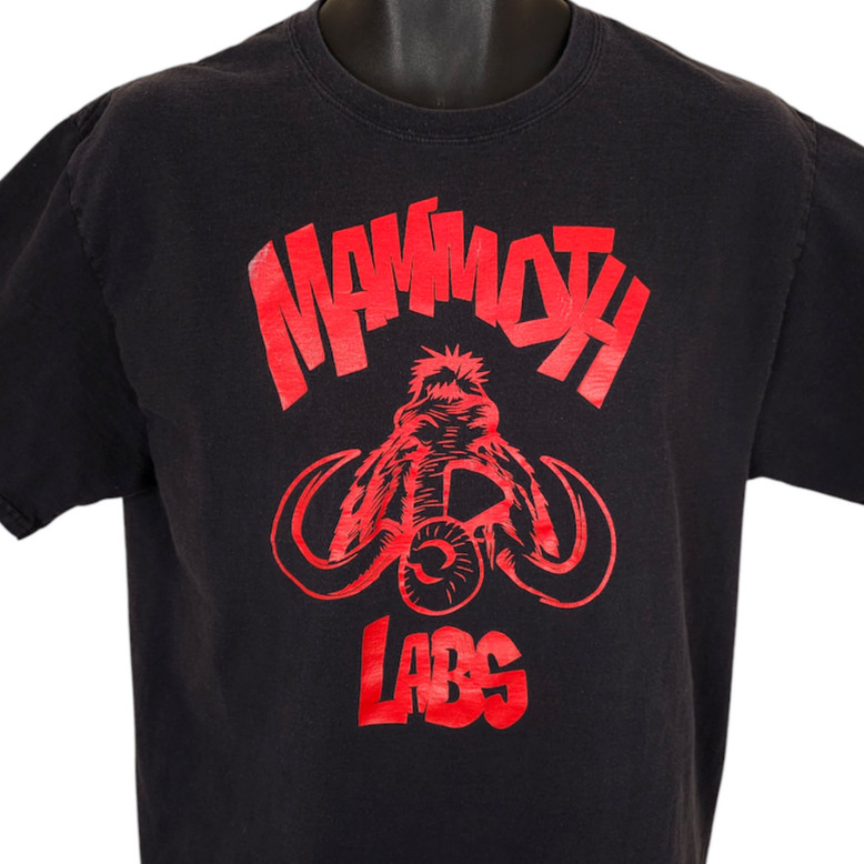 Mammoth Labs T Shirt Mens Size Medium Black Red Cannabis Weed Marijuana Tee