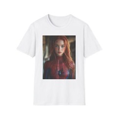Female Superhero Mary Jane Watson Spiderman Comic Book T-Shirt, NEW