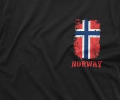 Mens Norway Pocket T-shirt Norway Patriotic Flag Shirt Norway National Shirt