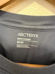 Arc’teryx Archaeopteryx Logo T-Shirt Blue Gray Cotton Blend Men Size M
