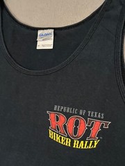Austin Texas 2012 3D Biker Rally Motorcycle Tank Top Sleeveless Skull T Shirt -M