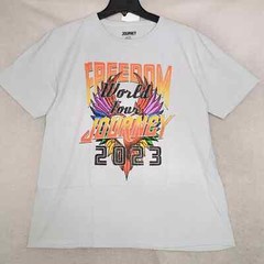 Journey Concert Shirt Mens 2XL XXL Gray Rock Tour Music Casual Distressed NWT