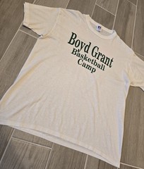 Vintage Nike Boyd Grant Basketball Camp Shirt Sz Large Sheer White 80’s CSU Rams