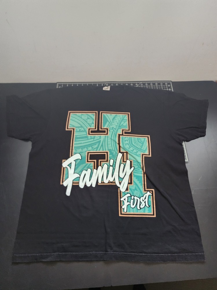 Shaka Active Family First Graphic HI Black T-shirt Mens Size 2XL XXL