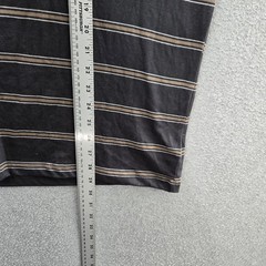 Old Navy Men Shirt L Black Striped Long Sleeve NWT