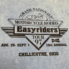 Vintage 1997 Easyriders Motorcycle Rodeo Tour Budweiser Biker Tee – Size XL