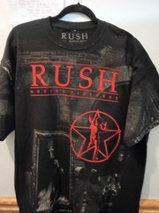 Rush Moving Pictures Time Machine 2010 Tour Graphic Tee Black Short Sleeve L