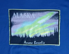 vintage single stitch Alaska Aurora Borealis t-shirt 50/50 Northern Lights